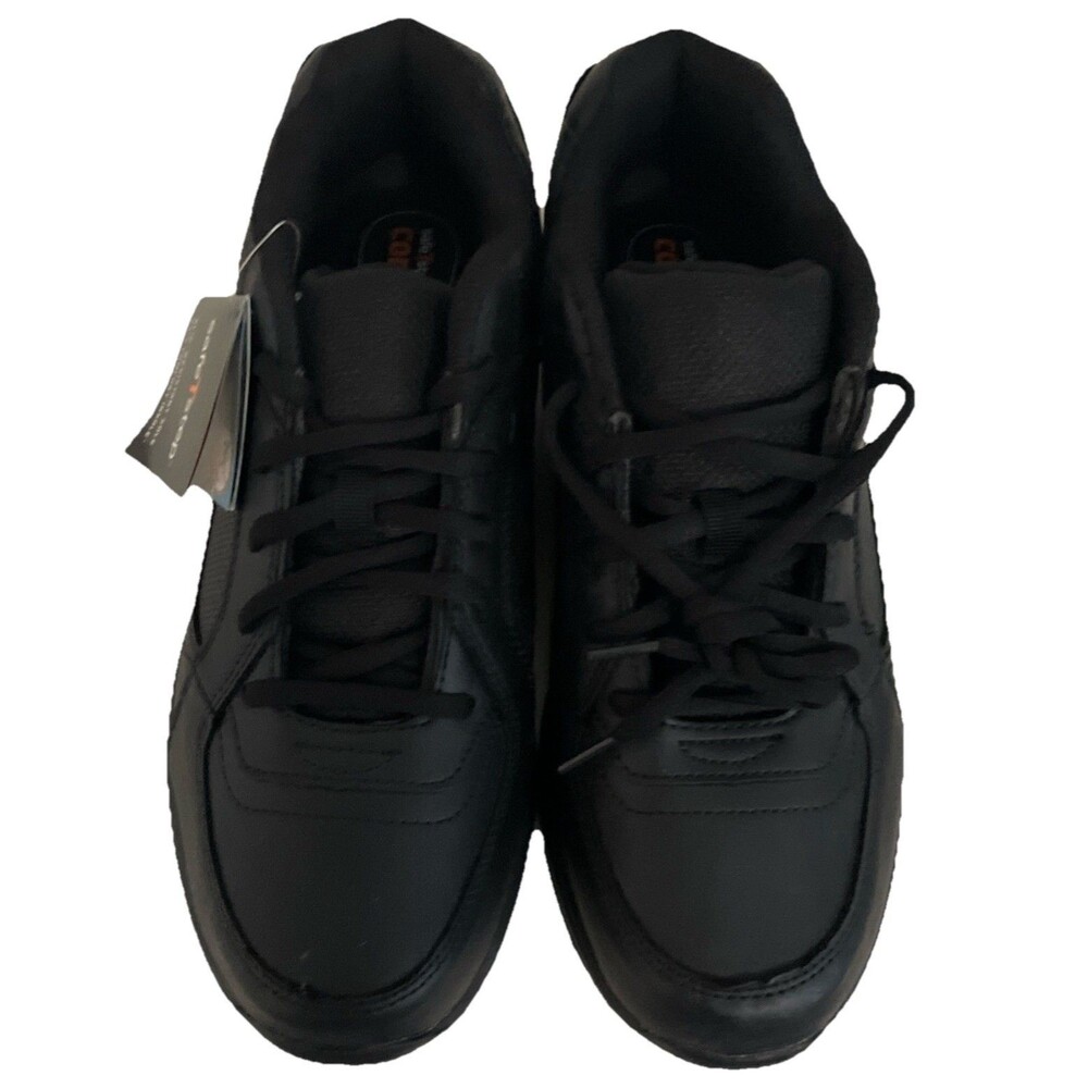 safe t step shoes mens Size 11.5 Black Slip Resistant Comfort Work Wear